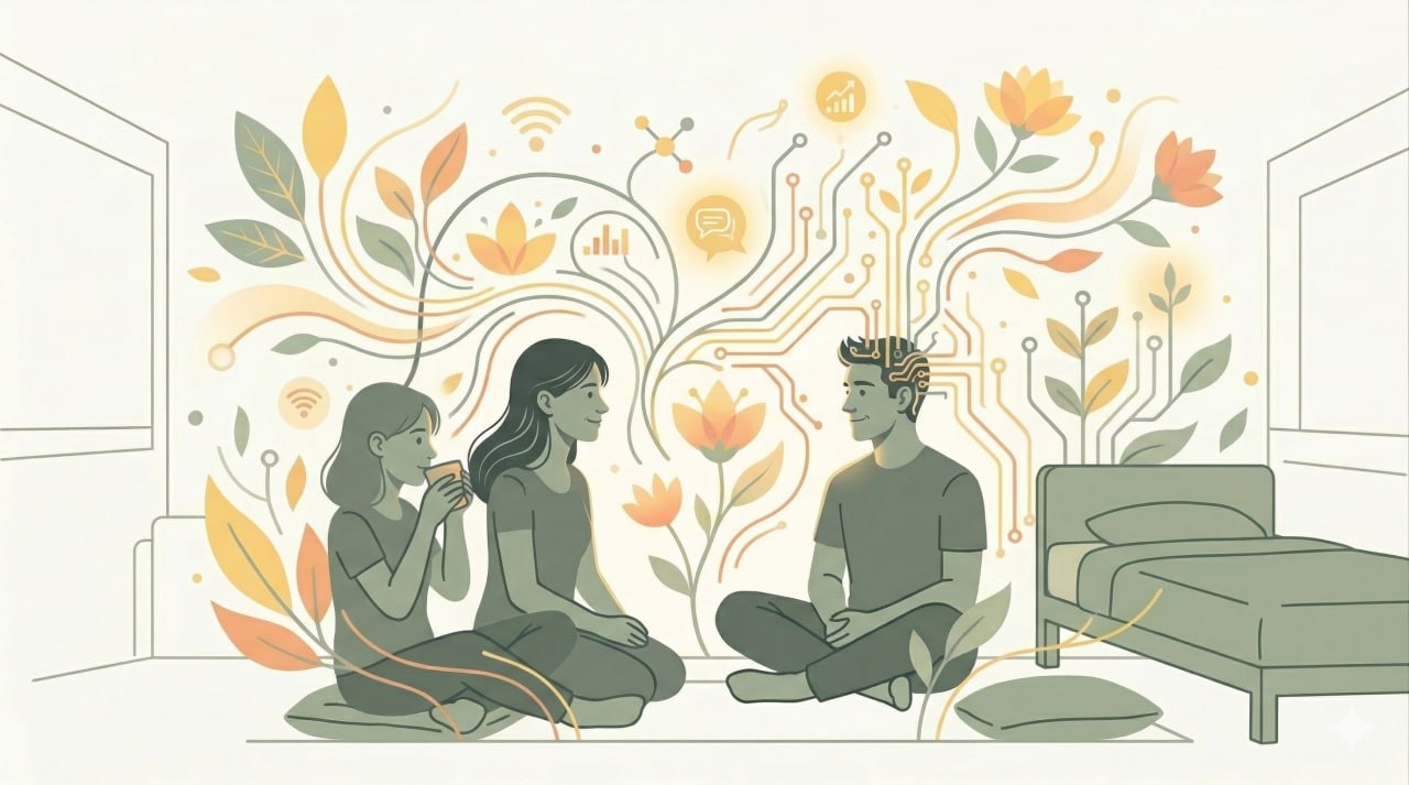 משפחה משחקת ביחד — חיבור אנושי